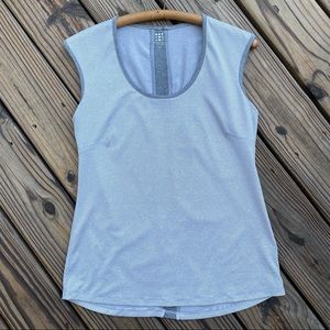 title nine Vibe Tank Top Thick Straps Curved Hem